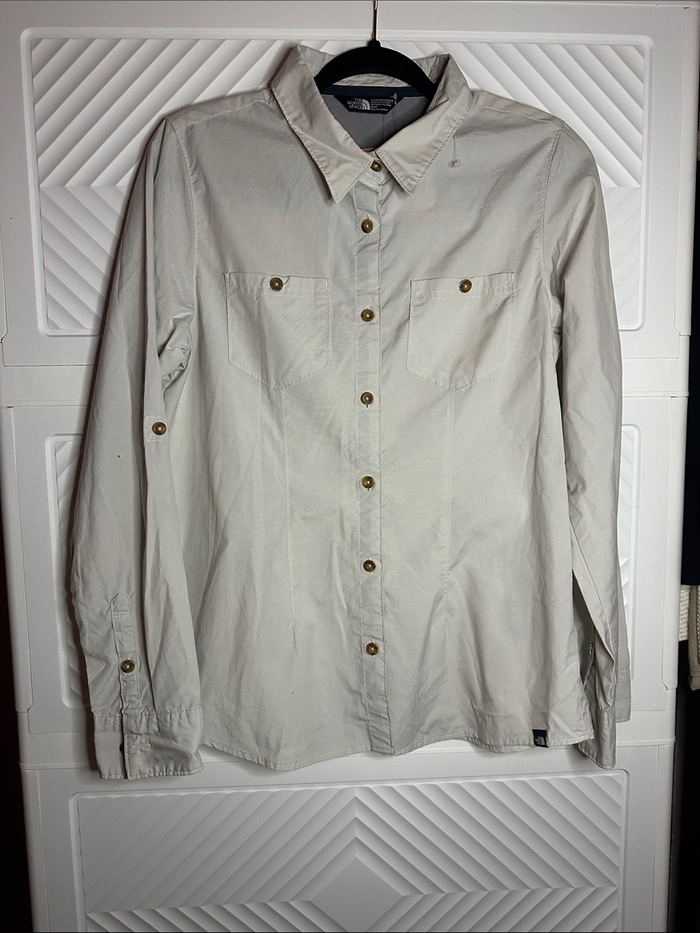 The North Face Light Beige Button-Down Shirt